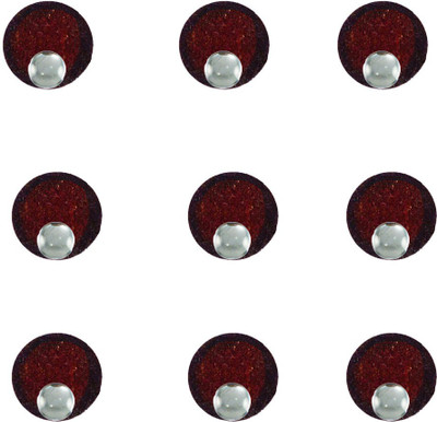 

Vidhya Kangan Store Stone Studd Bindi Forehead Maroon Bindis(Everyday use)