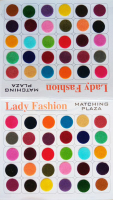 

Lady Fashion Matching Plaza 2510201606 Forehead Multicolor Bindis(Plain)