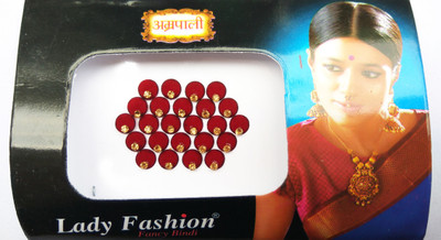 

Lady Fashion LCD Parwati 2901201701 Forehead Maroon Bindis(Parwati)