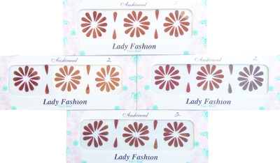 

Lady Fashion Ashirwaad Tilaks 0303201702 Forehead Maroon Bindis(Stick on)