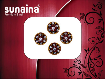 

Sunaina Premium Collection Forehead Maroon Bindis(Fancy Design)