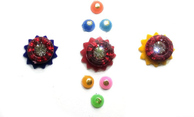 

Fashion Max Mix Reflective Forehead Multicolor Bindis(Everyday use)