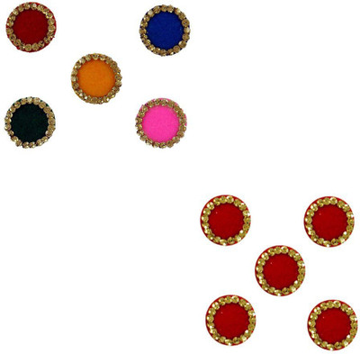 

Instabuyz Golden Stones FOREHEAD Multicolor Bindis(FANCY BINDI)
