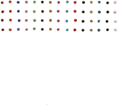 

Instabuyz Round BDI 60pcs forehead Multicolor Bindis(Fancy Design)