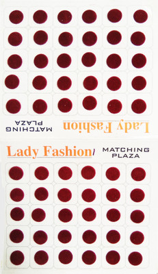 Lady Fashion Matchng Plaza 111020161001 Forehead Maroon Bindis(Stick on)