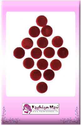 

Fashion Max Standard Size Full Moon Traditional Forehead Maroon Bindis(Everyday use)