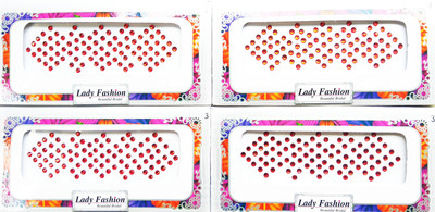 

Lady Fashion Beautiful Bridal Delhi Ki Mashoor Bindi 0303201715 Forehead Red Bindis(Trendy)