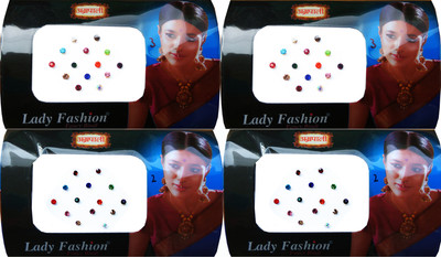 

Lady Fashion Amarpali Crystals 2911201610 Forehead Multicolor Bindis(Kundan)