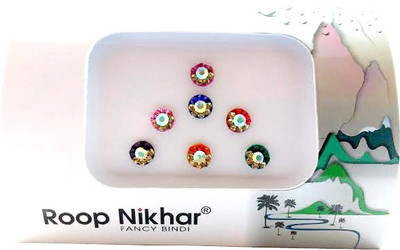 

Roop Nikhar Fancy Bindi 07 Forehead Multicolor Bindis(Fancy Design)
