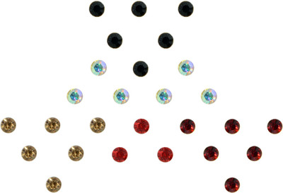 

Instabuyz Golden Stone Forehead Multicolor Bindis(Fancy Bindi)
