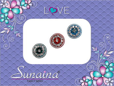 

Sunaina Love Collection Forehead Multicolor Bindis(Fancy Design)