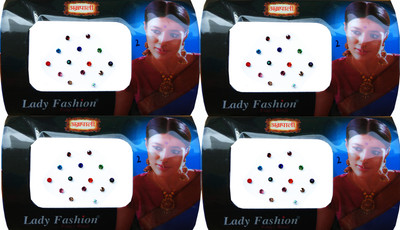 

Lady Fashion Amarpali Crystals 2911201602 Forehead Multicolor Bindis(Kundan)