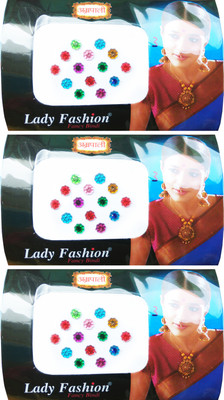 

Lady Fashion Amarpali Collection 1912201606 Forehead Multicolor Bindis(Stone)
