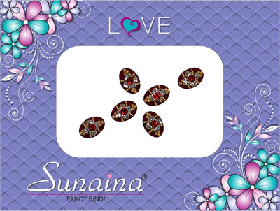 

Sunaina Love Collection Forehead Maroon Bindis(Fancy Design)