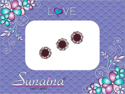 

Sunaina Love Collection Forehead Maroon Bindis(Fancy Design)