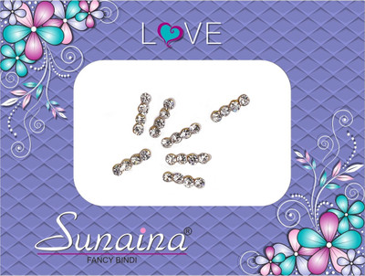 

Sunaina Love Collection Forehead White Bindis(Fancy Design)