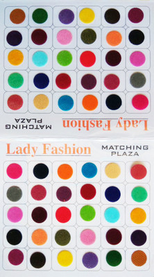 

Lady Fashion Matching Plaza 2510201605 Forehead Multicolor Bindis(Plain)
