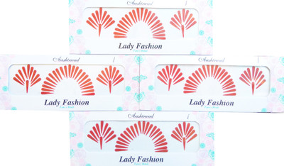 

Lady Fashion Ashirwaad Tilaks 0303201707 Forehead Red Bindis(Stick on)