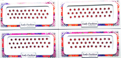

Lady Fashion Beautiful Bridal 0502201714 Forehead Maroon Bindis(Stick on)