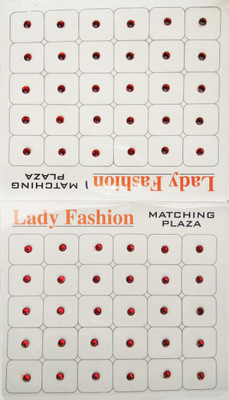 

Lady Fashion Kundan Matching Plaza 0111201601 Forehead Maroon Bindis(Stone)