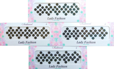 

Lady Fashion Ashirwaad Series 0303201706 Forehead Black Bindis(Stick on)
