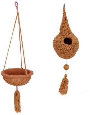 

Jainsons NEST SET BRN Bird House(Hanging)