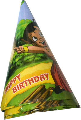 

Priyals Happy Birthday Caps - Bheem Family Theme(Set of 10)