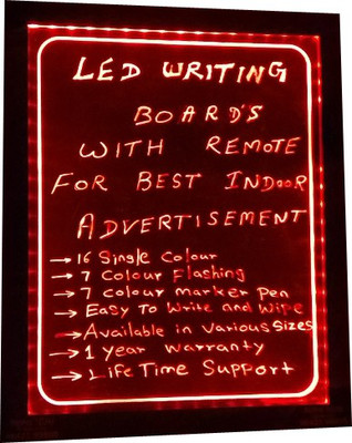 

PRIME TECH LED WRITING-Red magic Black board(70 cm x 50 cm)