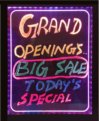 

PRIME TECH LED WRITING-Pinky Black board(70 cm x 50 cm)