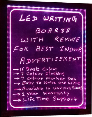

PRIME TECH LED WRITING.PINK ATTRACT Black board(70 cm x 50 cm)