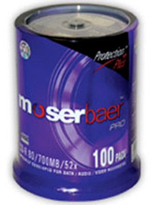 

Moser Baer Pro CD-R 100 Pack Cake Box(Pack of 100)