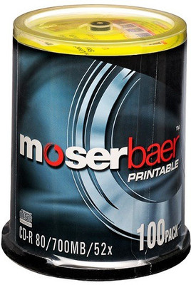 

Moserbaer CD Rewritable Cake Box 700 MB