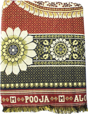 65% OFF on Mandhania Floral Single Top Sheet(Cotton, Multicolor)