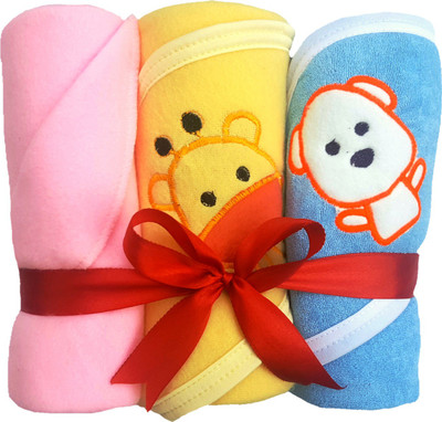 

Brandonn Striped  Hooded Baby Blanket(Microfiber, Multicolor