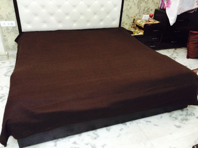 

Galaxy Plain Double Coral Blanket(Microfiber, Coffee)