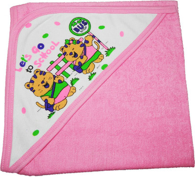 

Crack4Deal Plain  Hooded Baby Blanket(Polyester, Multicolor