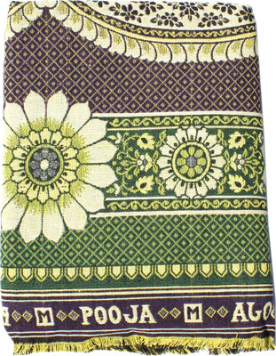 62% OFF on Mandhania Floral Single Top Sheet(Cotton, Multicolor)