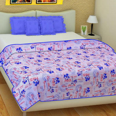 

SLEEP N DREAM Text Print  Dohar(Microfiber, Blue