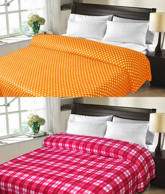 

Sanvi Traders Floral Double Blanket(Microfiber, Multicolor)