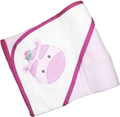 

Babysid Collections Self Design  Hooded Baby Blanket(Microfiber, Multicolor