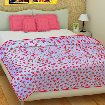 

SLEEP N DREAM Floral  Dohar(Microfiber, Red