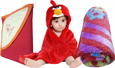 

Brandonn Animal  Hooded Baby Blanket(Fur, Multicolor