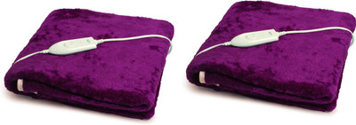 

EXPRESSIONS Plain  Electric Blanket(Polyester, Purple