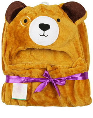 

Creative India Exports Plain  Hooded Baby Blanket(Microfiber, Multicolor
