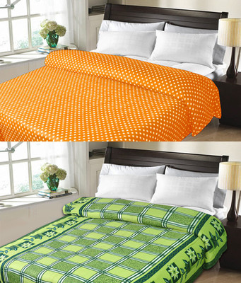 

Sanvi Traders Floral Double Blanket(Microfiber, Multicolor)