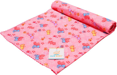 

Ole Baby Printed  Swadding Baby Blanket(Microfiber, Pink