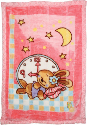 MeeMee Printed  Blanket(Microfiber, Pink