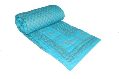 

Sellstra Floral  Comforter(Cotton, Blue