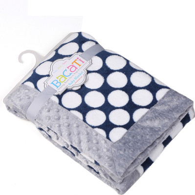 

Bacati Polka Single Blanket(Multicolor)