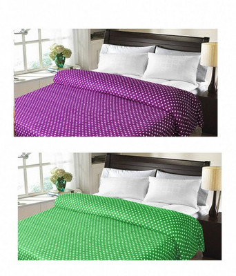 

Sanvi Traders Polka  Blanket(Microfiber, Multicolor